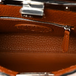 Cuoio Romano Snakeskin Selleria Mini Peekaboo Iconic Satchel Cappuccino