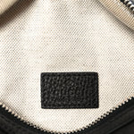 Piuma Calfskin Jumbo GG Embossed Small Belt Bag Black