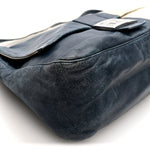 Vitello Bi-Color Mama Baguette Blue Beige