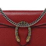 Calfskin Super Mini Dionysus Shoulder Bag Hibiscus Red