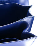 Box Calfskin Medium Classic Box Flap Bag Indigo