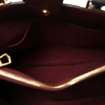 Damier Ebene Cuir Taurillon Brittany Bordeaux