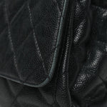 Caviar Quilted Backpack Black