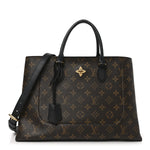 Monogram Flower Tote Black