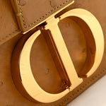 Ostrich 30 Montaigne Flap Bag Brown