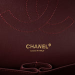 Lambskin Quilted Jumbo Double Flap Black