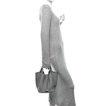 Taurillon Clemence Picotin Lock 22 MM Gris Pantin
