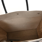 Linen Calfskin Small Rive Gauche Tote Greggio Natural