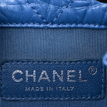 Aged Calfskin Quilted Small Gabrielle Backpack Blue