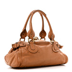 Calfskin Medium Paddington Satchel Tan