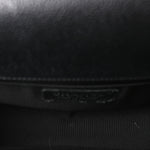 Caviar Chevron Quilted Medium Boy Flap Black