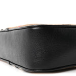 Giant Check Calfskin Large Camera Bag Black