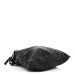 Nylon Monogram Medium Flat Messenger Bag Black