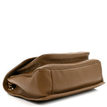 Grained Lambskin Monogram Large Niki Chain Satchel Dark Cork