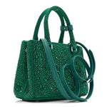 Satin Crystal Mini Galleria Double Zip Tote Mango