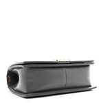 Caviar Quilted Medium Boy Flap Dark Grey
