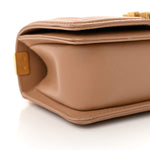 Caviar Quilted Small Top Handle Boy Flap Beige