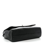 Small Classic Grain Calfskin Medium Lily Black