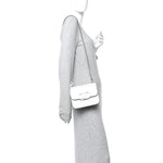 Smooth Calfskin Small VSling Shoulder Bag White