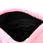 Terry Cloth Mini Re-Edition 2000 Bag Petalo Black