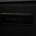 Calfskin Quilted Medium Boy Flap Black