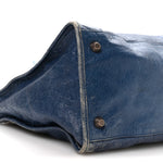 Agneau Giant 12 Gold Hardware Work Bleu Glacier