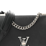 Calfskin Lockme II Chain Bag BB Black