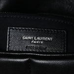 Lambskin Quilted Small Loulou Puffer Monogram Chain Satchel Black