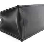 Calfskin Macro Cannage Medium Book Tote Black