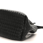 Calfskin Intrecciato Small Pinacoteca Tote Black Fondant