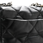 Lambskin Quilted Medium Chanel 19 Flap Black