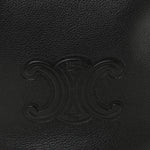 Supple Calfskin Cuir Triomphe Small Heloise Shoulder Bag Black