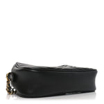 Calfskin Matelasse Small GG Marmont Chain Shoulder Bag Black