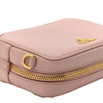 Saffiano Lux Mini Camera Crossbody Bag Orchidea