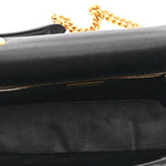 Nappa Small FF Embossed Mid Chain Baguette Black