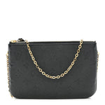 Empreinte Double Zip Pochette Black