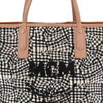 Metallic Visetos Medium Liz Reversible Shopper Tote Champagne Gold