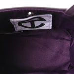 Vegan Leather Small Shopping Bag Eggplant