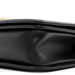 Lambskin Quilted Medium Boy Flap Black