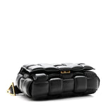Nappa Maxi Intreccio Padded Cassette Crossbody Bag Black