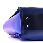 Shaded Calfskin Small Deauville Tote Purple Blue