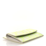 X MARC JACOBS Nappa Vitello King Logo Print Cardholder White