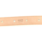 Calfskin Studded Benny Belt 80 32 Dark Ivory