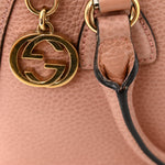 Dollar Calfskin Small GG Charm Dome Bag Soft Pink
