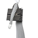 Oblique Large Book Tote Blue Multicolor