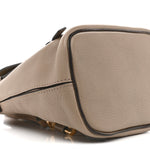 Suede Calfskin Mini Faye Backpack Motty Grey