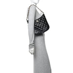 Lambskin Quilted Large CC Links Hobo Black