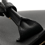 Grainy Calfskin House Check Large Banner Tote Black