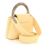 Taurillon Snakeskin Mini Capucines Banane