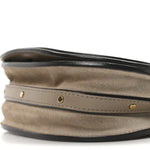 Calfskin Suede Small Nile Bracelet Bag Motty Grey
